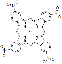 structure of CAS# 100043-01-4, [2,9,16,23-Tetranitro-29H,31H-Tetrabenzoporphinato(2-)-kappa<Sup>2</Sup>N<Sup>29</Sup>,N<Sup>31</Sup>]Zinc;[2,9,16,23-Tetranitro-29H,31H-tetrabenzoporphinato(2-)-κ<sup>2</sup>N<sup>29</sup>,N<sup>31</sup>]zinc;[2,9,16,23-Tétranitro-29H,31H-tétrabenzoporphinato(2-)-κ<sup>2</sup>N<sup>29</sup>,N<sup>31</sup>]zinc;[2,9,16,23-Tetranitro-29H,31H-tetrabenzoporphinato(2-)-κ<sup>2</sup>N<sup>29</sup>,N<sup>31</sup>]zink