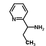 结构式 CAS# 100155-73-5, 1-(2-吡啶基)-1-丙胺