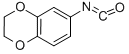 structure of CAS# 100275-94-3, 2,3-Dihydro-6-Isocyanato-1,4-Benzodioxin;1,4-Benzodioxin,2,3-Dihydro-6-Isocyanato-(9CI);2,3-Dihydrobenzo[B][1,4]Dioxin-6-Yl Isocyanate;2,3-DIHYDRO-1,4-BENZODIOXIN-6-YL ISOCYANATE