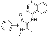 CAS#: 100330-91-4， 1,2-Dimethyl-5-Phenyl-4-(Quinazolin-4-Ylamino)Pyrazol-3-One