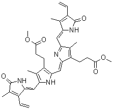 CAS#: 10035-62-8， Methyl 3-[2-[(E)-[3-(3-Methoxy-3-Oxo-Propyl)-4-Methyl-5-[(E)-(3-Methyl-5-Oxo-4-Vinyl-Pyrrol-2-Ylidene)Methyl]Pyrrol-2-Ylidene]Methyl]-4-Methyl-5-[(E)-(4-Methyl-5-Oxo-3-Vinyl-Pyrrol-2-Ylidene)Methyl]-1H-Pyrrol-3-Yl]Propanoate