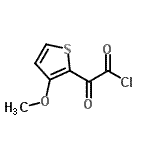 CAS 登录号：100751-57-3， (3-甲氧基-2-噻吩基)(氧代)乙酰氯