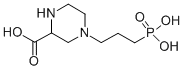 结构式 CAS# 100828-16-8, (+/-)-3-(2-羧基哌嗪-4-基)-丙基-1-膦酸