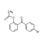 结构式 CAS# 100954-50-5, 2-(4-溴苯甲酰基)苯基乙酸酯