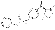 结构式 CAS# 101246-66-6, [(3aR,8bS)-3,4,8b-三甲基-2,3alpha-二氢-1H-吡咯并[2,3-b]吲哚-7-基] N-苯基氨基甲酸酯