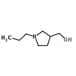 structure of CAS# 101256-95-5, (1-Propyl-3-Pyrrolidinyl)Methanol;(1-propyl-3-pyrrolidinyl)methanol;(1-propylpyrrolidin-3-yl)methanol;MFCD09752216