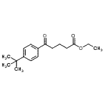 structure of CAS# 101577-33-7, Ethyl 5-[4-(2-Methyl-2-Propanyl)Phenyl]-5-Oxopentanoate;ethyl 5-(4-t-butylphenyl)-5-oxovalerate