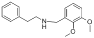 structure of CAS# 101582-36-9, (2,3-Dimethoxy-Benzyl)-Phenethyl-Amine;(2,3-Dimethoxyphenyl)Methyl-(2-Phenylethyl)Ammonium;(2,3-Dimethoxybenzyl)-(2-Phenylethyl)Ammonium;Zinc02380276