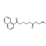 structure of CAS# 101743-65-1, Ethyl 6-(1-Naphthyl)-6-Oxohexanoate;ethyl 6-(1-naphthyl)-6-oxohexanoate