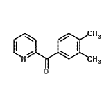 structure of CAS# 102001-19-4, (3,4-Dimethylphenyl)(2-Pyridinyl)Methanone;2-(3,4-Dimethylbenzoyl)pyridine