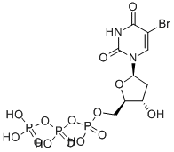 structure of CAS# 102212-99-7, 5-Bromo-2'-Deoxy-Uridine5'-(Tetrahydrogen Triphosphate) Tetrasodium Salt;5-Bromo-2'-Deoxy-Uridine-5'-(Tetrahydrogenetriphosphate)Tetrasodiumsalt;5-BROMO-2'-DEOXYURIDINE 5'-TRIPHOSPHATE SODIUM SALT;5-BROMO-2'-DEOXYURIDINE 5'-TRIPHOSPHATE SODIUM