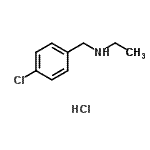 结构式 CAS# 102236-18-0, N-(4-氯苄基)乙胺盐酸盐(1:1)