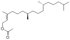 结构式 CAS# 10236-16-5, [(E,7R,11R)-3,7,11,15-四甲基十六碳-2-烯基]乙酸酯