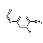 structure of CAS# 102561-42-2, 2-Fluoro-4-Isocyanato-1-Methylbenzene;2-Fluoro-4-(phenylsulfonyl)phenylhydrazine;2-Fluoro-4-isocyanato-1-methyl-benze;2-fluoro-4-isocyanato-1-methyl-benzene