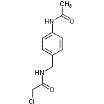 结构式 CAS# 102677-62-3, N-(4-乙酰氨基苄基)-2-氯乙酰胺