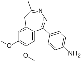 CAS#: 102771-12-0， 4-(7,8-Dimethoxy-4-Methyl-5H-2,3-Benzodiazepin-1-Yl)Aniline