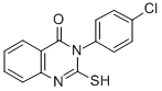 structure of CAS# 1028-40-6, 3-(4-Chlorophenyl)-2-Sulfanylidene-1H-Quinazolin-4-One;3-(4-Chlorophenyl)-2-Thioxo-1H-Quinazolin-4-One;Aids-128032;Nsc209932