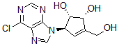 CAS#: 103232-24-2， (1S,2R,5R)-5-(6-Chloropurin-9-Yl)-3-(Hydroxymethyl)Cyclopent-3-Ene-1,2-Diol