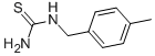 structure of CAS# 103854-74-6, N-[(4-Methylphenyl)Methyl]-Thiourea;(4-Methylbenzyl)Thiourea;Zinc02169706;Mls000535951