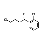 structure of CAS# 103906-66-7, 4-Chloro-1-(2-Chlorophenyl)-1-Butanone;4-Chloro-1-(2-chlorophenyl)-1-oxobutane