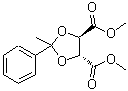 structure of CAS# 104333-83-7, Dimethyl (4R,5R)-2-Methyl-2-Phenyl-1,3-Dioxolane-4,5-Dicarboxylate;(2R,3R)-2<wbr>,3-O-(1-P<wbr>henylethy<wbr>lidene)-L<wbr>-tartaric<wbr> Acid Dim<wbr>ethyl Est<wbr>er;(2R,3R)-2<wbr>,3-O-(1-P<wbr>HENYLETHY<wbr>LIDENE)-L<wbr>-TARTARIC<wbr>ACIDDIMET<wbr>HYLESTER;Dimethyl (2R,3R)-2,3-O-(1-Phenylethylidene)-L-tartrate