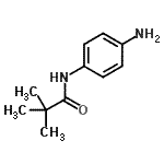 structure of CAS# 104478-93-5, N-(4-Aminophenyl)-2,2-Dimethylpropanamide;MFCD00186306;ZINC00402571