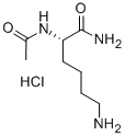 结构式 CAS# 104584-11-4, (2S)-2-(乙酰氨基)-6-氨基-己酰胺盐酸盐(1:1)