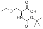 结构式 CAS# 104839-00-1, N-[(1,1-二甲基乙氧基)羰基]-O-乙基-L-丝氨酸