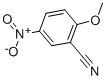 structure of CAS# 10496-75-0, 2-Methoxy-5-Nitrobenzonitrile;2-Methoxy-5-Nitro-Benzonitrile;Stk262285