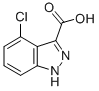 结构式 CAS# 10503-10-3, 4-氯-1H-吲唑-3-羧酸