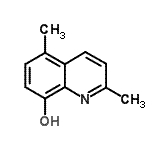 structure of CAS# 10522-43-7, 2,5-Dimethyl-8-Quinolinol;2,5-dimethyl-8-quinolinol;2,5-dimethylquinolin-8-ol;8-quinolinol, 2,5-dimethyl-