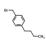 structure of CAS# 10531-16-5, 1-(Bromomethyl)-4-Butylbenzene;4-Butylbenzyl Bromide