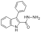 structure of CAS# 105492-12-4, 3-Phenyl-1H-Indole-2-Carbohydrazide;2M-938;Oprea1_801791;Zinc00168352