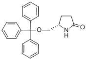 结构式 CAS# 105526-85-0, (S)-(+)-5-(三苯甲氧基甲基)-2-吡咯烷酮
