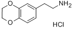 structure of CAS# 10554-64-0, 2-(2,3-Dihydro-1,4-Benzodioxin-6-Yl)Ethanamine Hydrochloride;2-(2,3-Dihydro-1,4-Benzodioxin-7-Yl)Ethylammonium;Zinc03886826