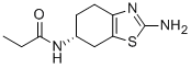 structure of CAS# 106006-85-3, N-[(6R)-2-Amino-4,5,6,7-Tetrahydro-6-Benzothiazolyl]-Propanamide