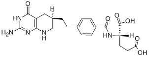 结构式 CAS# 106400-81-1, (2S)-2-[[4-[2-[(6R)-2-氨基-4-氧代-5,6,7,8-四氢-1H-吡啶并[5,6-e]嘧啶-6-基]乙基]苯甲酰基]氨基]戊烷二酸