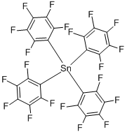 structure of CAS# 1065-49-2, Tetrakis(2,3,4,5,6-Pentafluorophenyl)Stannane;Stannane, Tetrakis(Pentafluorophenyl)-;Tetrakis(Pentafluorophenyl)Stannane;Nsc168726