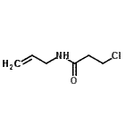 structure of CAS# 106593-38-8, N-Allyl-3-Chloropropanamide;3-chloro-N-prop-2-enylpropanamide;MFCD03392210;N-allyl-3-chloropropanamide