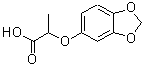 结构式 CAS# 106690-34-0, 2-(1,3-苯并二氧戊环-5-基氧基)丙酸