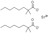 structure of CAS# 106705-37-7, Strontium Bis(2,2-Dimethyloctanoate)