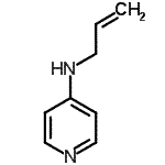 结构式 CAS# 106782-17-6, N-烯丙基-4-吡啶胺