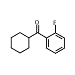 structure of CAS# 106795-65-7, Cyclohexyl(2-Fluorophenyl)Methanone;2-Fluorophenyl cyclohexyl ketone