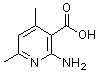 结构式 CAS# 106837-89-2, 2-氨基-4,6-二甲基烟酸