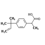 CAS#: 106897-80-7， 2-[4-(2-Methyl-3-Buten-2-Yl)Phenyl]Propanoic Acid