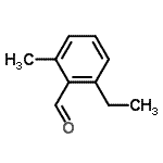 structure of CAS# 106976-44-7, 2-Ethyl-6-Methylbenzaldehyde