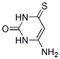 结构式 CAS# 1073-82-1, 4-氨基-6-硫代-3H-嘧啶-2-酮
