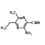CAS#: 107343-75-9， 3-Amino-5-Ethyl-6-Methyl-2-Pyrazinecarbonitrile