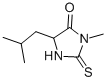 CAS#: 1076-72-8， 3-Methyl-5-(2-Methylpropyl)-2-Sulfanylideneimidazolidin-4-One