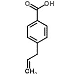结构式 CAS# 1076-99-9, 4-烯丙基苯甲酸